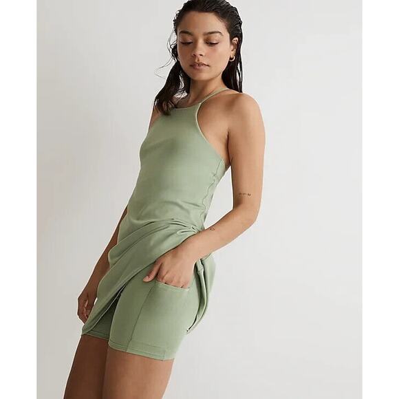 NWT MWL MADEWELL Flex 2.0 Fitness Dress in Gatehouse Green - Picture 3 of 13